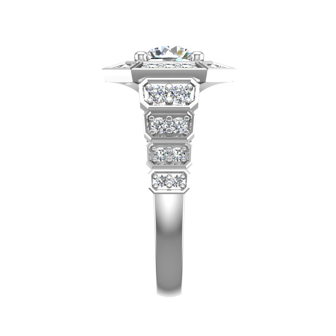 Leyla Halo Engagement Ring